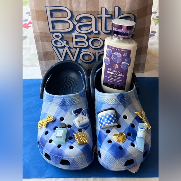 ππ€π BATH & BODY WORKS X GINGHAM CROCS BUNDLE ππ€π NWT ππ€π - Picture 7 of 16